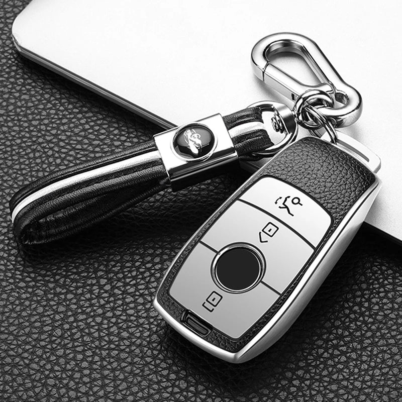 Car Key Cover Case Keychain For Mercedes Benz W177 W205 W213 W222 X167 AMG E200 E260 E S G Class GLC CLE CLA GLB GLS Shell Fob