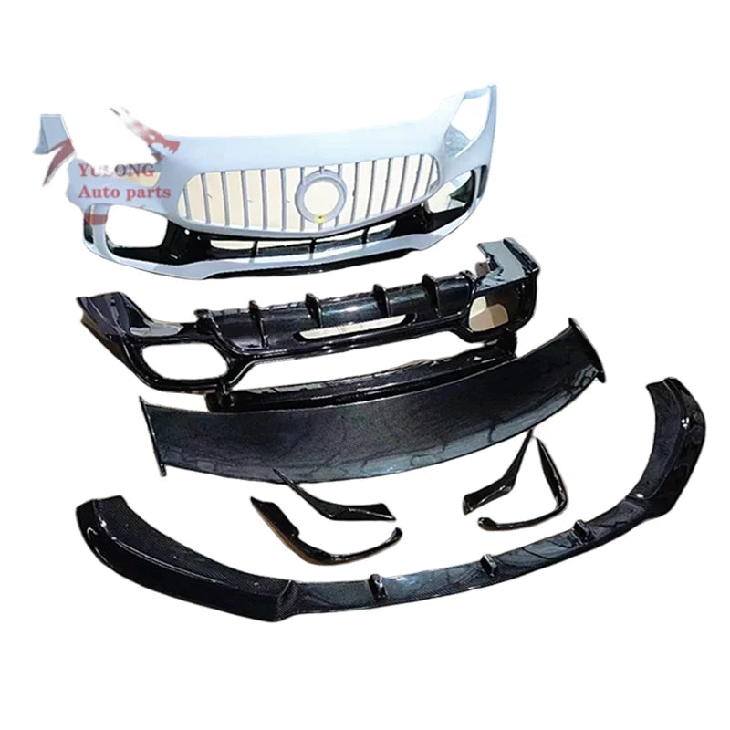 For Mercedes AMG GT PD Style Dry Carbon Body Kit Bumper Front Lip Fender Diffuser Rear Spoiler