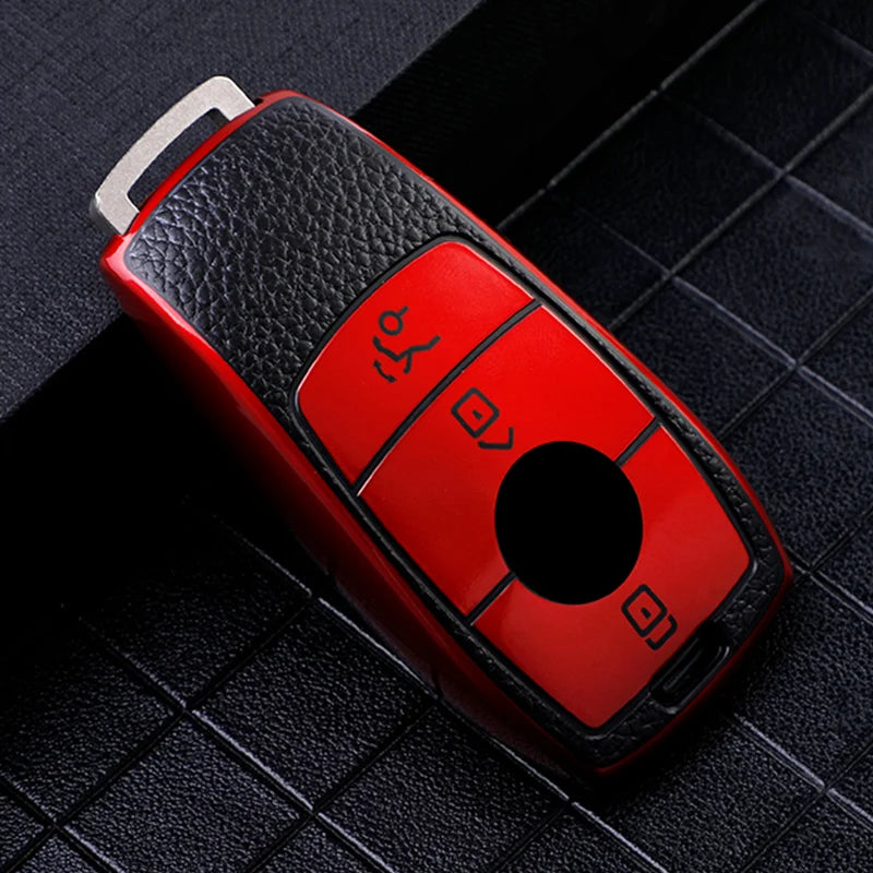 Car Key Cover Case Keychain For Mercedes Benz W177 W205 W213 W222 X167 AMG E200 E260 E S G Class GLC CLE CLA GLB GLS Shell Fob